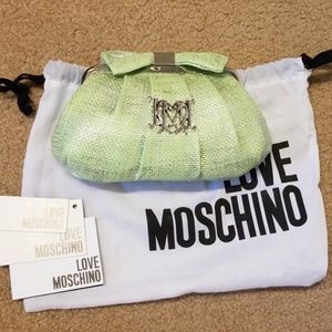 Love Moschino Shimmer Bow Clutch